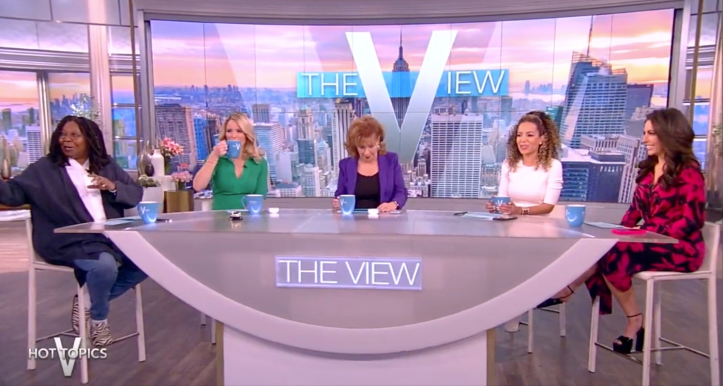 "The View" co-hosts Whoopi Goldberg, Sara Haines, Joy Behar, Sunny Hostin and Alyssa Farah Griffin debate current events on the show -- often leading to controversy.