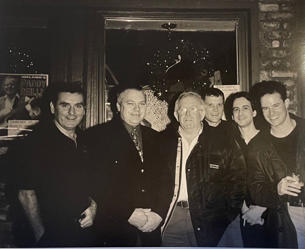 The Prodigals with Irish music legend Paddy Reilly at Paddy Reilly's.