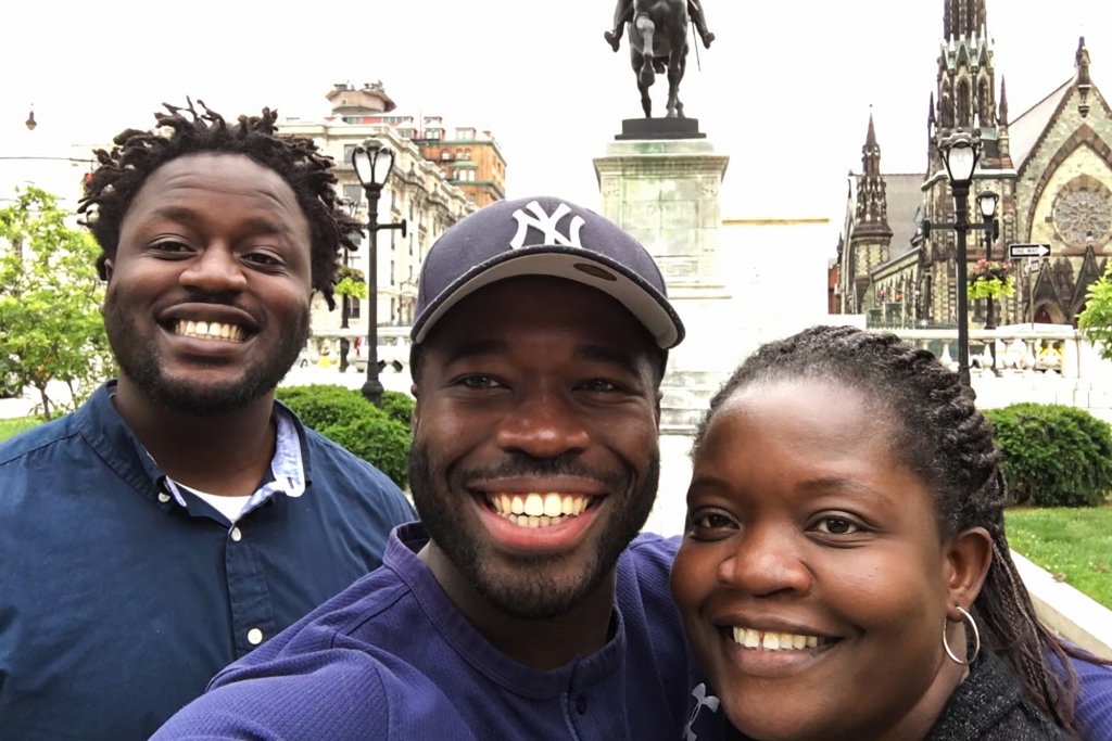 Irvo Otieno, his brother Leon Ochieng and their mother, Caroline Ouko