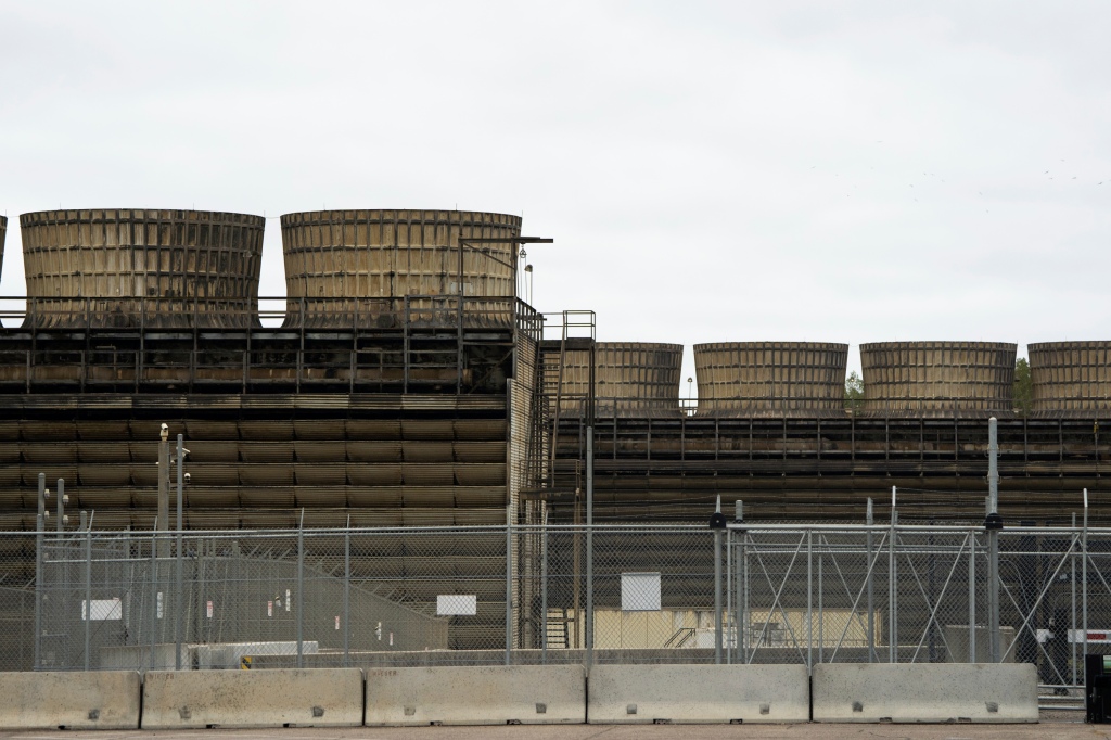 Cooling towers release heat generated by boiling water reactors at Xcel Energy's Nuclear Generating Plant on Oct. 2, 2019, in Monticello, Minn. Minnesota 