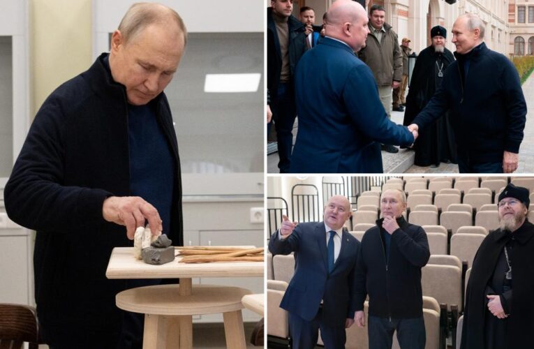 Putin visits Crimea on ninth anniversary of annexation