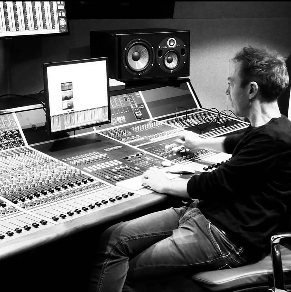 Nicholas in the studio