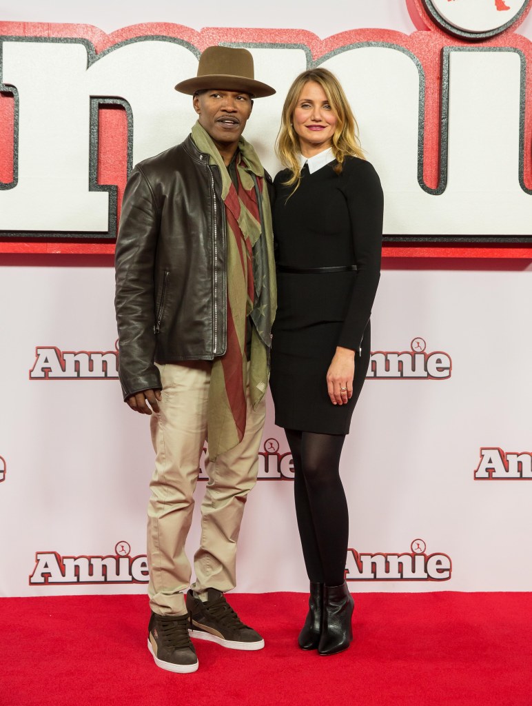 Jamie Foxx and Cameron Diaz have been shooting their Netflix film "Back in Action" in London.