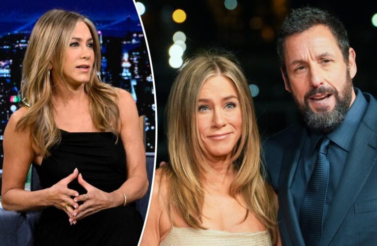 Jennifer Aniston says Adam Sandler slams her dates: ‘What?!’