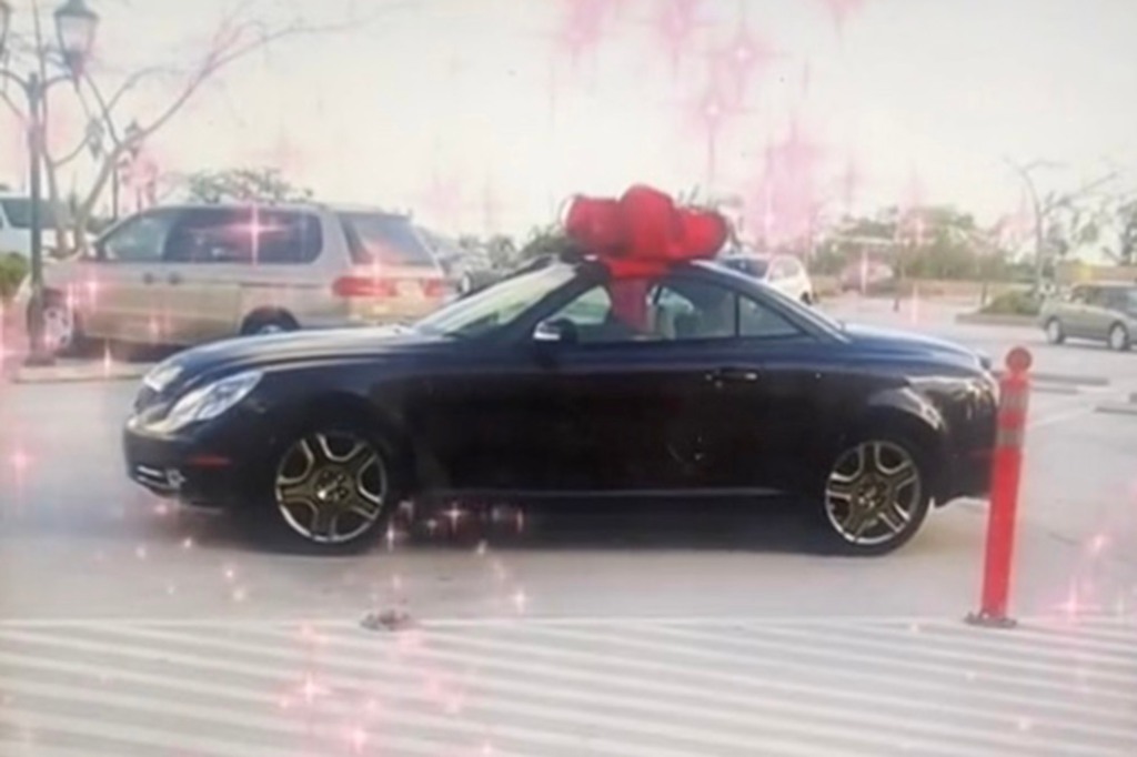 Reyes was gifted a new Lexus for her big birthday. 