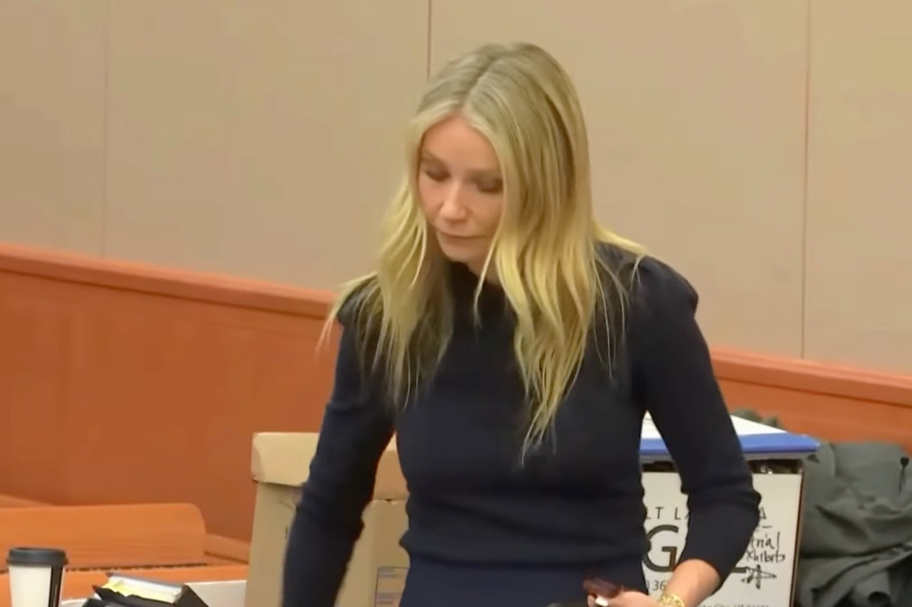 Paltrow is pictured in court Friday.