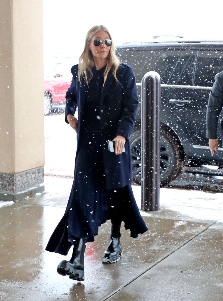 Paltrow is seen entering the courthouse on Friday.