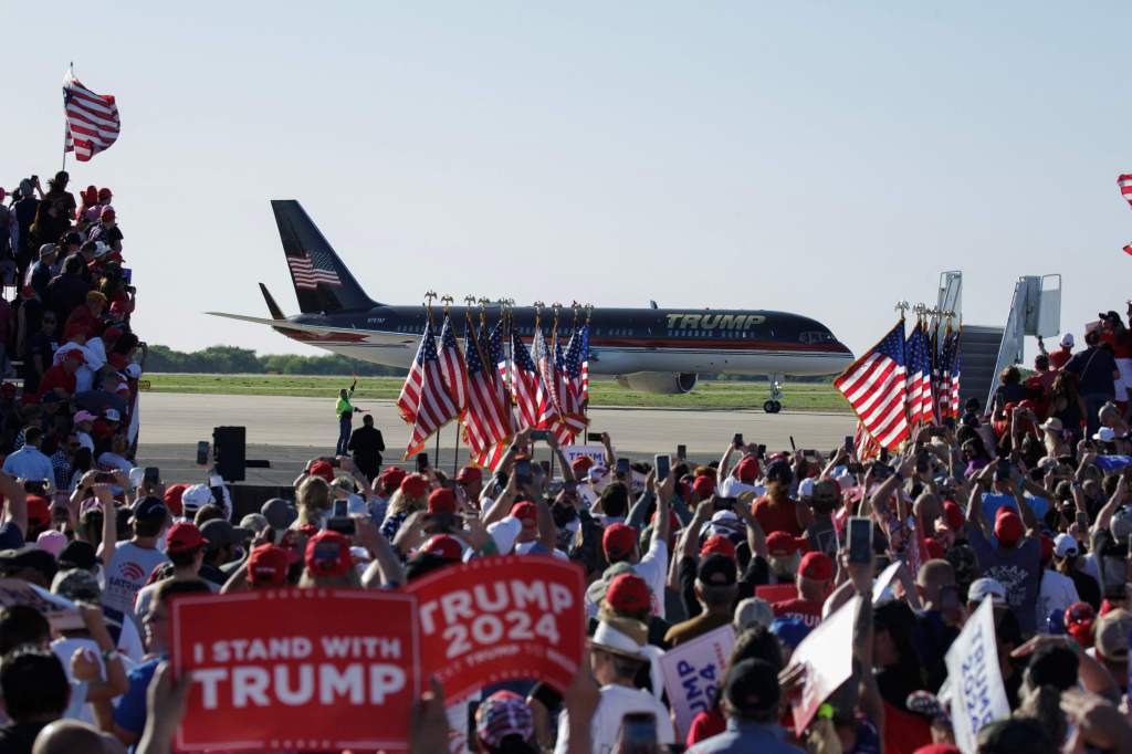 The crowd at the Waco rally stayed silent while Trump mocked DeSantis.