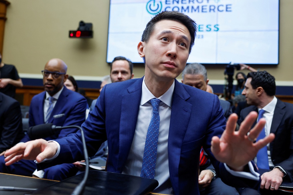 TikTok CEO Shou Zi Chew is grilled by lawmakers during a House Energy and Commerce Committee last Thursday. 