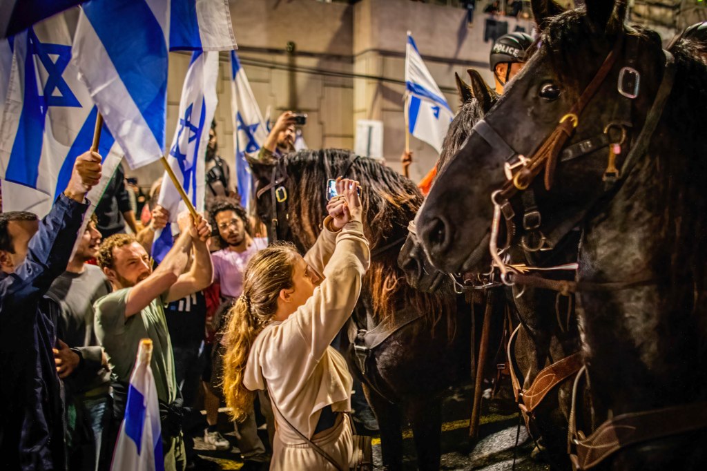 protesters in Israel