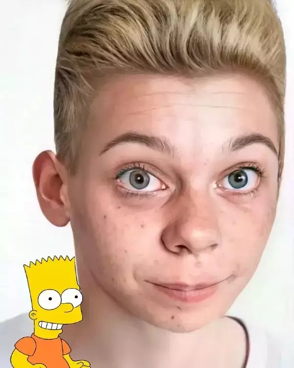 Bart Simpson as human