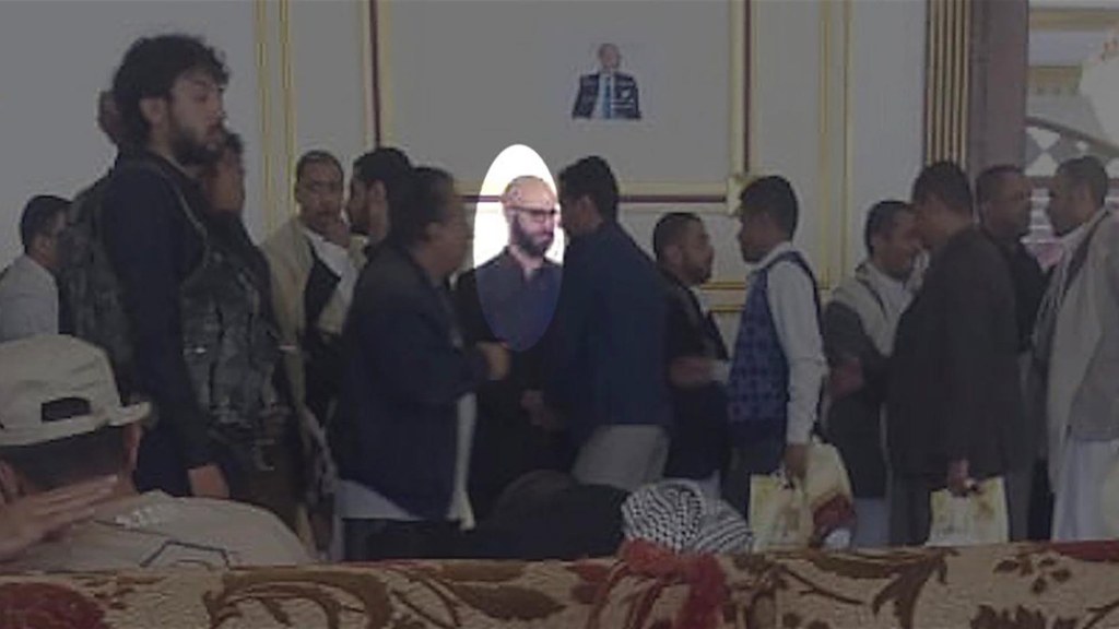 Farouk Abdulhak at his father's funeral.