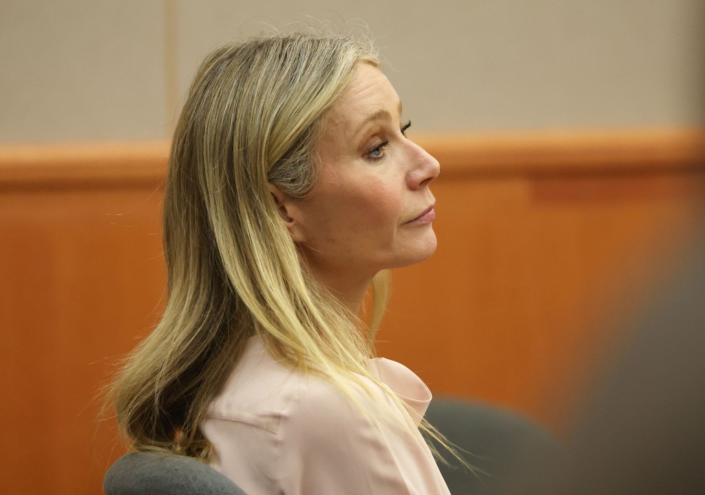 Gwyneth Paltrow in courtroom.