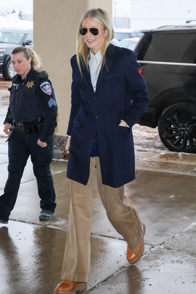 Gwyneth Paltrow at court in Utah. 