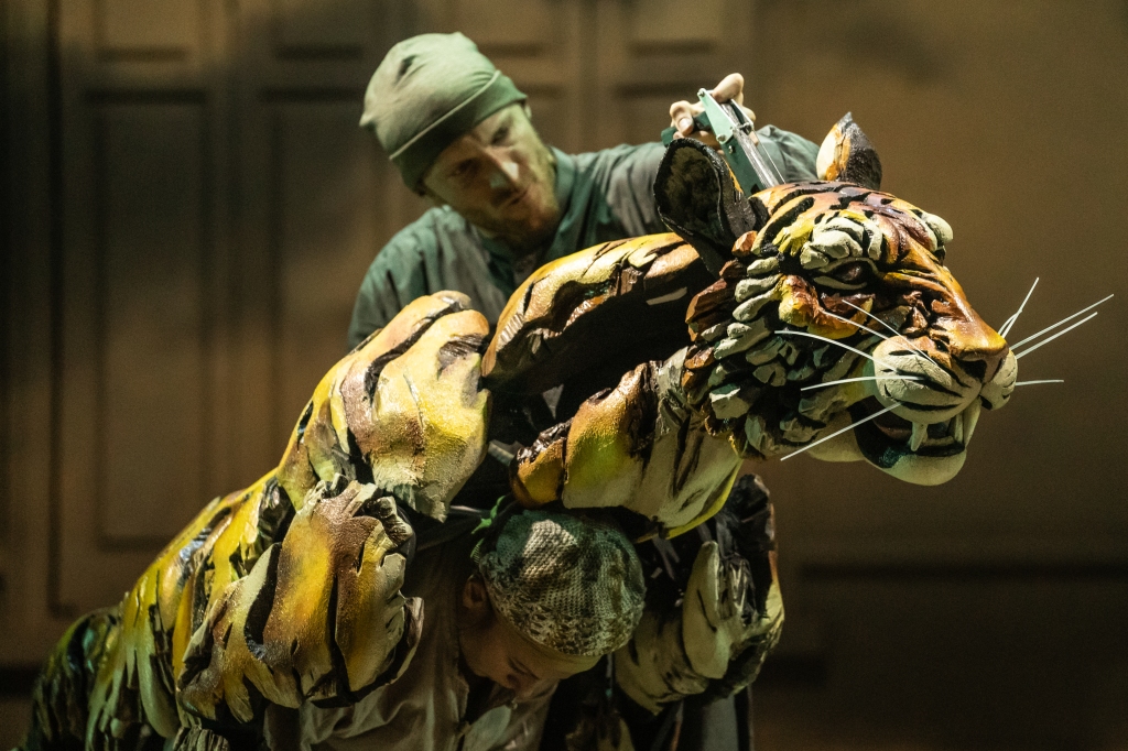 Fearsome tiger Richard Parker is, like all the animals in "Life of Pi," a detailed puppet. 