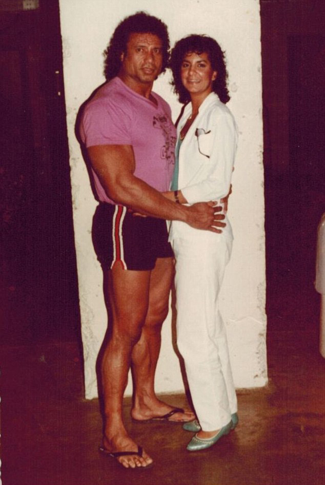 Wrestling star Jimmy Snuka and Nancy Argentino.