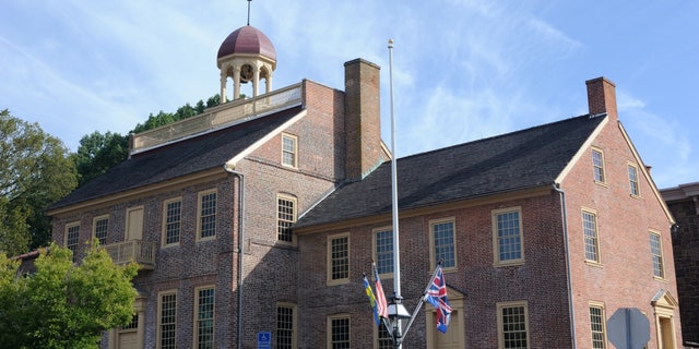 Historic courthouse in New Castle, Delaware.