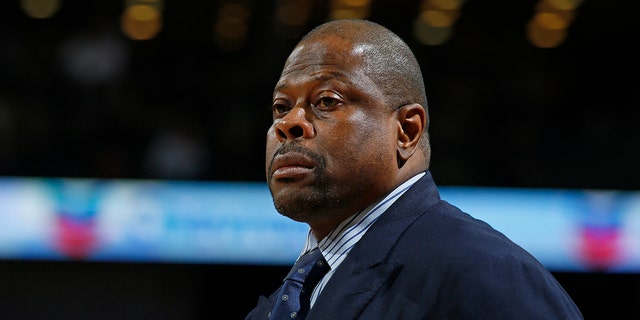 A close-up shot of Patrick Ewing of the Charlotte Hornets during a game against the New Orleans Pelicans Jan. 15, 2016, at the Smoothie King Center in New Orleans. 