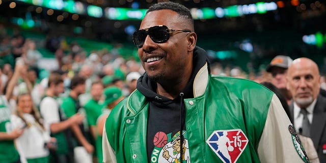 NBA legend Paul Pierce during the NBA Finals on June 8, 2022, at TD Garden in Boston, Massachusetts.