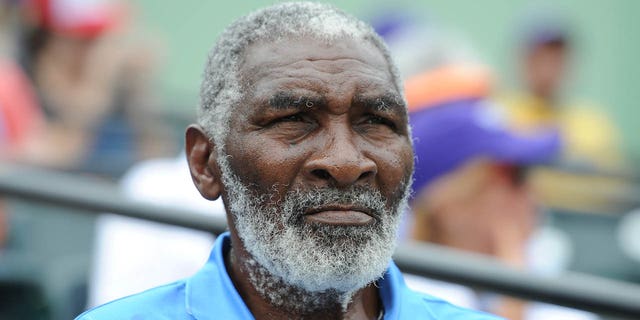 Richard Williams is seen at the Sony Open Tennis tournament at Crandon Park Tennis Center on March 29, 2014 in Key Biscayne, Florida.