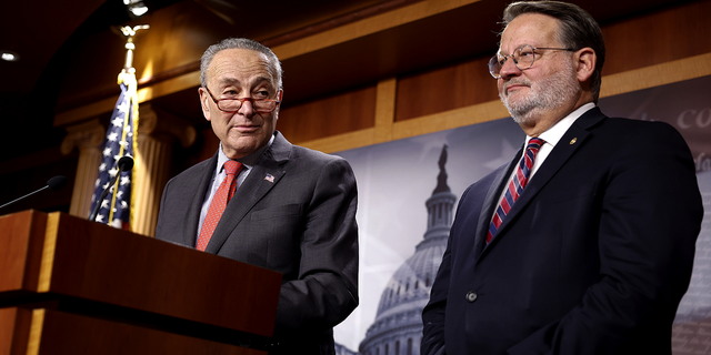 Sen. Hawley's letter was sent to Senate Homeland Security Chairman Gary Peters, D-Mich. pictured on the right, detailing whistleblower allegations against 