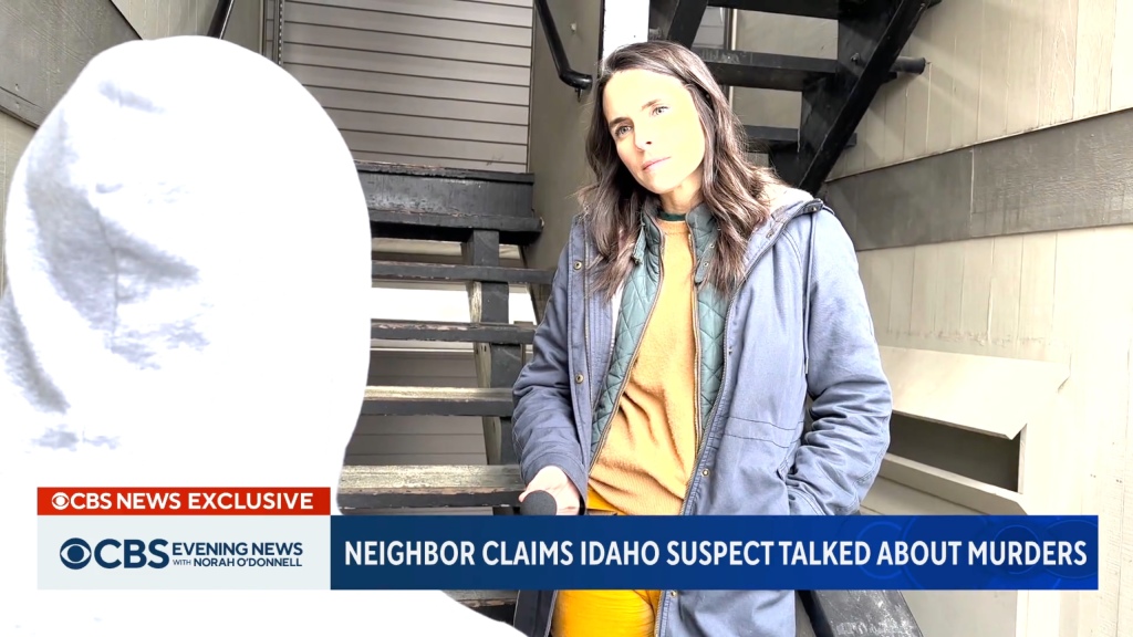 News segment about the Idaho murders. 