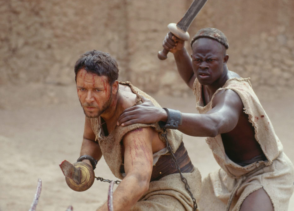 Hounsou played Juba in the 2000 film, "Gladiator" alongside Russell Crowe.