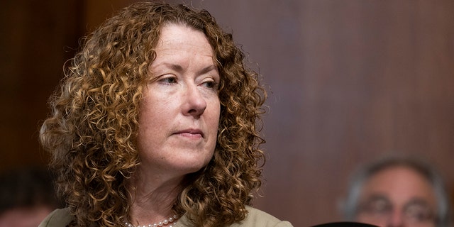 Bureau of Land Management Director Tracy Stone-Manning listens during a Senate hearing on June 8, 2021.