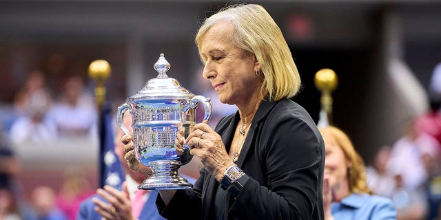 Martina Navratilova at the 2022 U.S. Open at USTA Billie Jean King National Tennis Center Sept. 10, 2022.