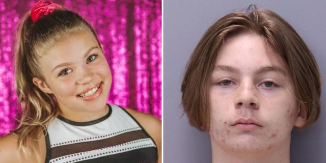 Aiden Fucci, right, stabbed Tristyn Bailey, 13, more than 100 times May 9, 2021, in Florida.