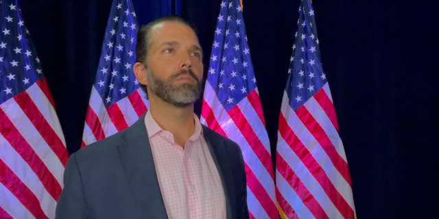 Donald Trump Jr. speaks with Fox News Digital backstage at the Turning Point USA Student Action Summit in Tampa, Florida.