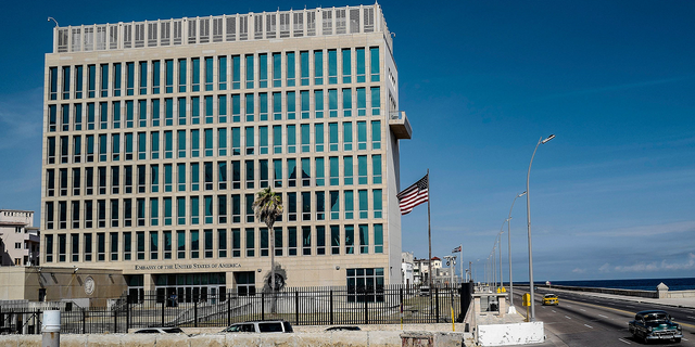 The U.S. Embassy in Havana, Cuba, in May 2018.