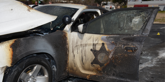 A Fresno County probation vehicle was exploded.