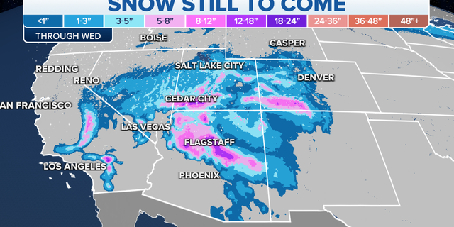 Snow still to come in the West