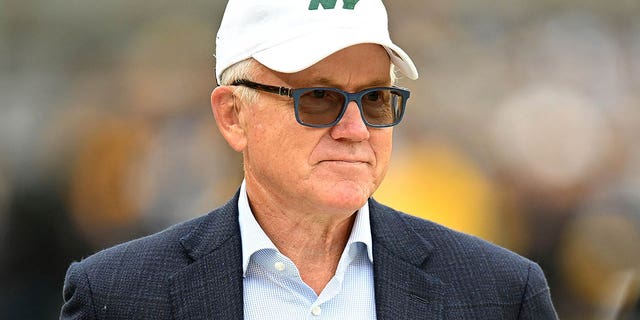 New York Jets owner Woody Johnson looks on before a game against the Pittsburgh Steelers at Acrisure Stadium on Oct. 2, 2022 in Pittsburgh.
