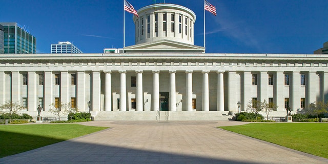 The State Capitol of Ohio in Columbus, Ohio.