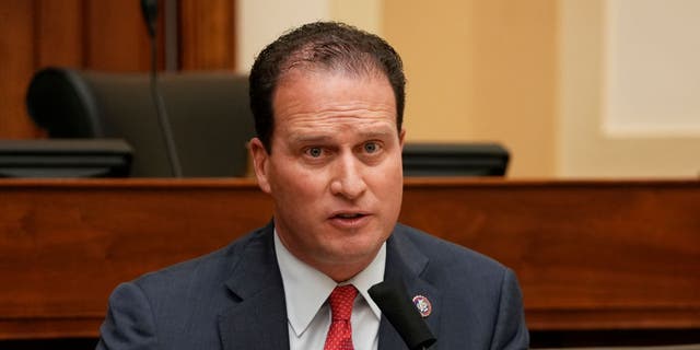 Rep. August Pfluger speaks remotely as U.S. Secretary of State Antony Blinken testifies before the House Committee on Foreign Affairs on The Biden Administration's Priorities for U.S. Foreign Policy on Capitol Hill on March 10, 2021 in Washington, DC. 