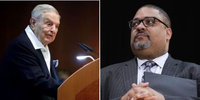 Manhattan DA Alvin Bragg and George Soros