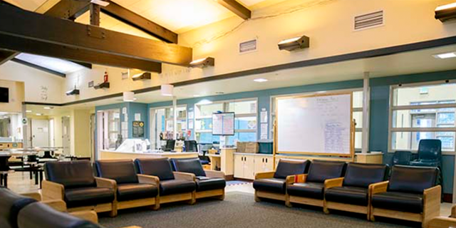 Sofas in room at Echo Glen Children's Center in Washington.