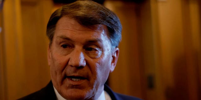 Sen. Mike Rounds told Fox News Digital that the effort to save Social Security "got kind of hijacked by folks running for higher office" (Photo by Anna Moneymaker/Getty Images)