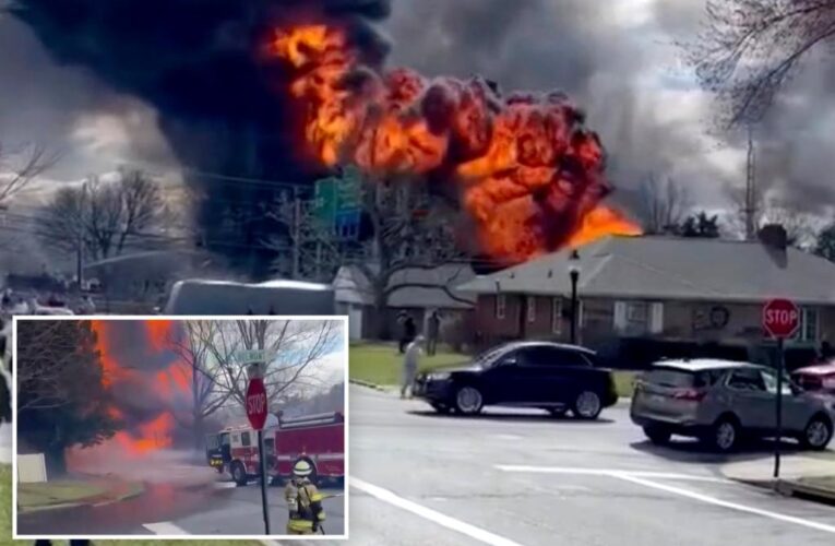 Tanker overturns in Maryland, killing driver, sets homes on fire