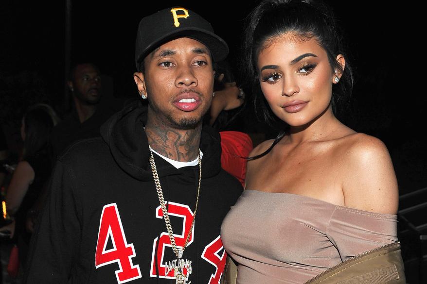 LOS ANGELES, CA - AUGUST 31: Tyga (L) and Kylie Jenner attend Boohoo X Jordyn Woods Launch Event at NeueHouse Hollywood on August 31, 2016 in Los Angeles, California. (Photo by Donato Sardella/Getty Images for Boohoo.com)