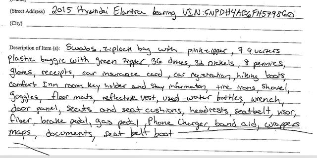 The documents show that police ripped apart Bryan Kohberger's car, which investigators in Idaho said had stalked the victims' home at least a dozen times prior to the murders.