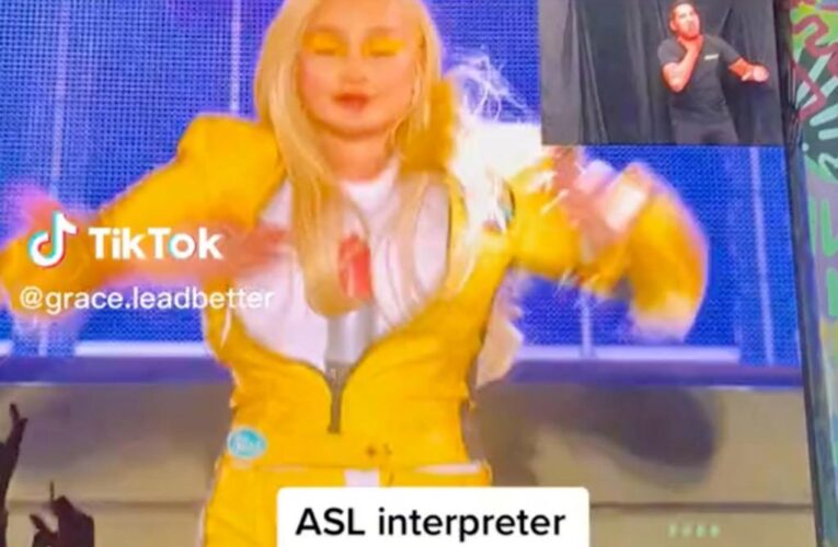 Kim Petras’ sexy sign language interpreter flusters fans: ‘I’m in love’