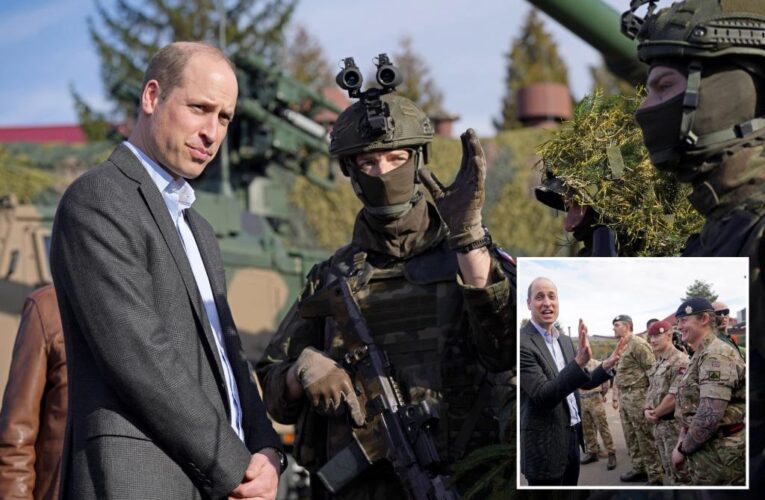 UK’s Prince William visits troops in Poland on surprise trip