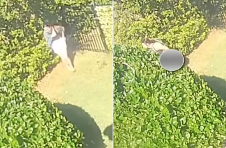 Florida ‘spring break squatter’ caught on camera trespassing to relieve herself
