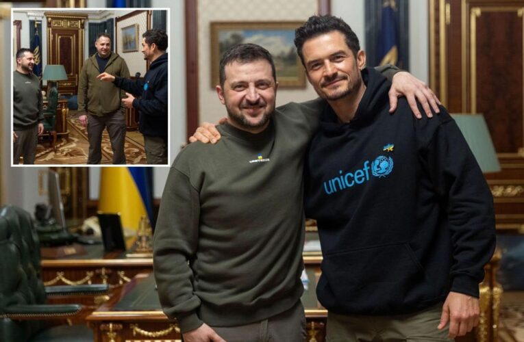 Orlando Bloom, UNICEF ambassador and actor, visits children’s centre in Kyiv