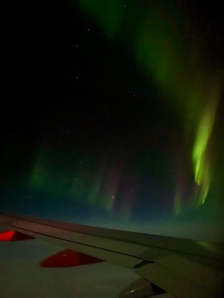 Adam Groves and his fiancee Jasmine Mapp would have missed out on the incredible view had the pilot not let them see it.