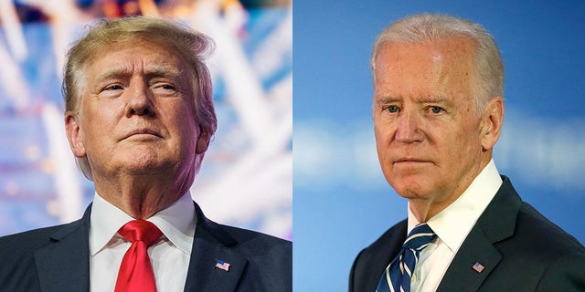 Former President Trump and President Biden.