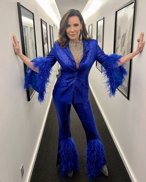 Luann de Lesseps poses back stage on Wednesday's episode of "The Masked Singer."